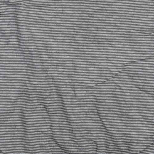 M&S Womens Grey Striped  Pullover Jumper Size 12