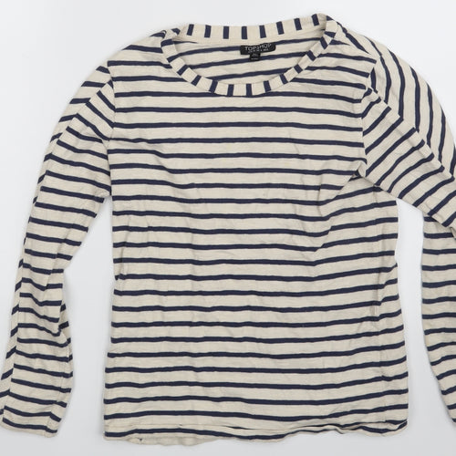 Topshop Womens Multicoloured Striped  Pullover Jumper Size 8