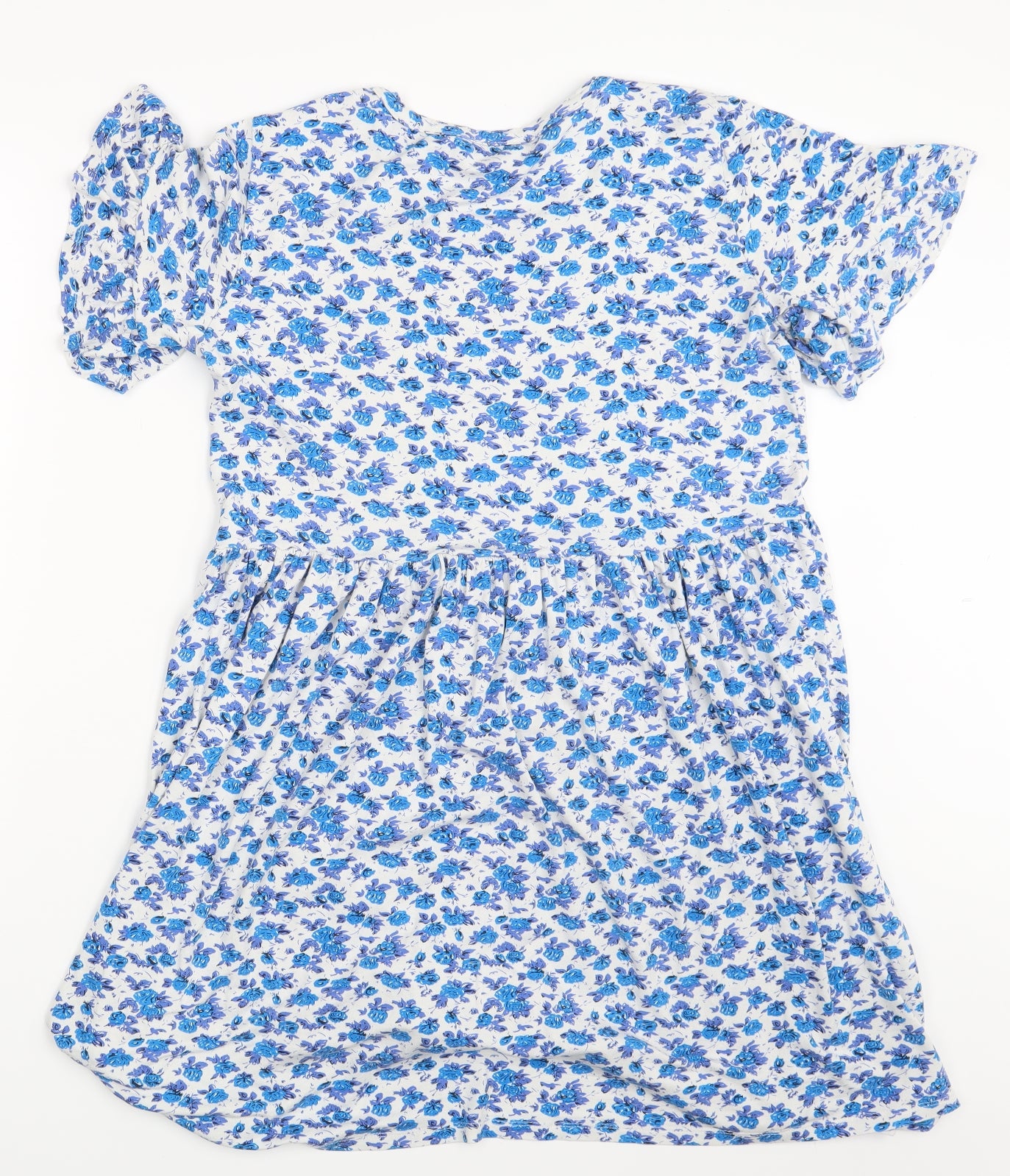 Wednesday's Girl Womens Multicoloured Floral  Basic T-Shirt Size L
