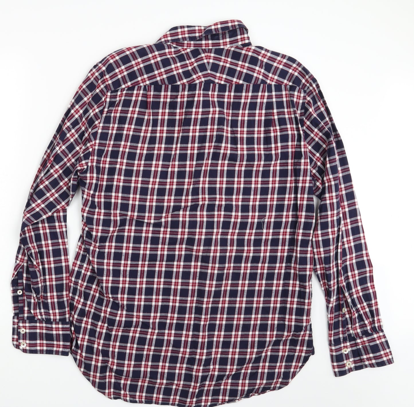 Herringbone Mens Multicoloured Check   Button-Up One Size