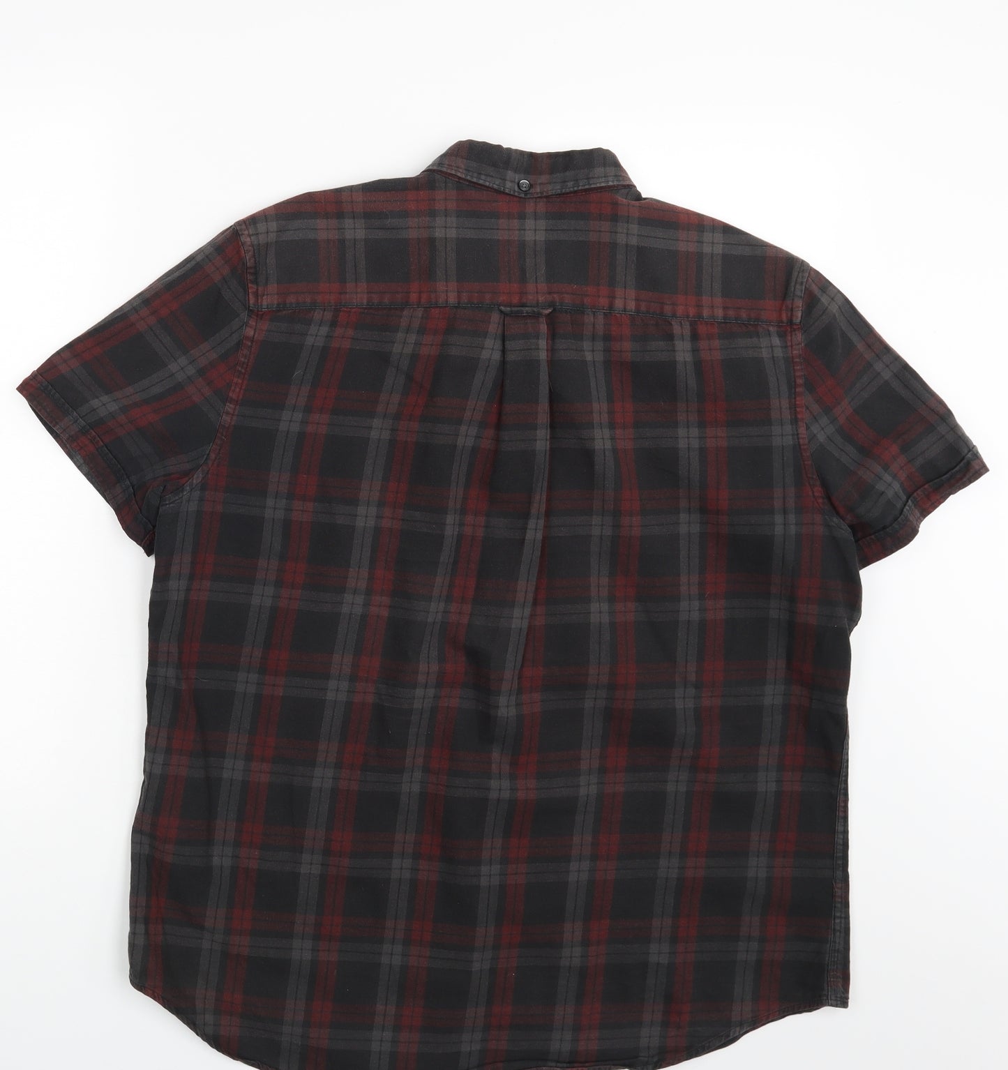 NEXT Mens Multicoloured Check   Button-Up Size L