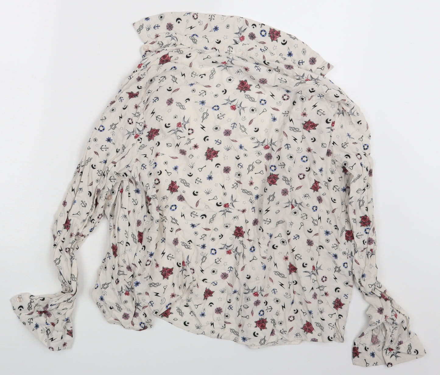 Atmosphere Womens Multicoloured Floral  Basic Button-Up Size 14