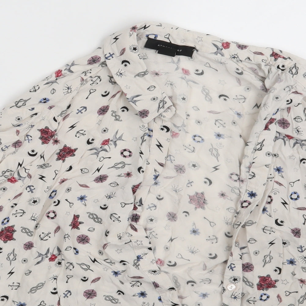 Atmosphere Womens Multicoloured Floral  Basic Button-Up Size 14