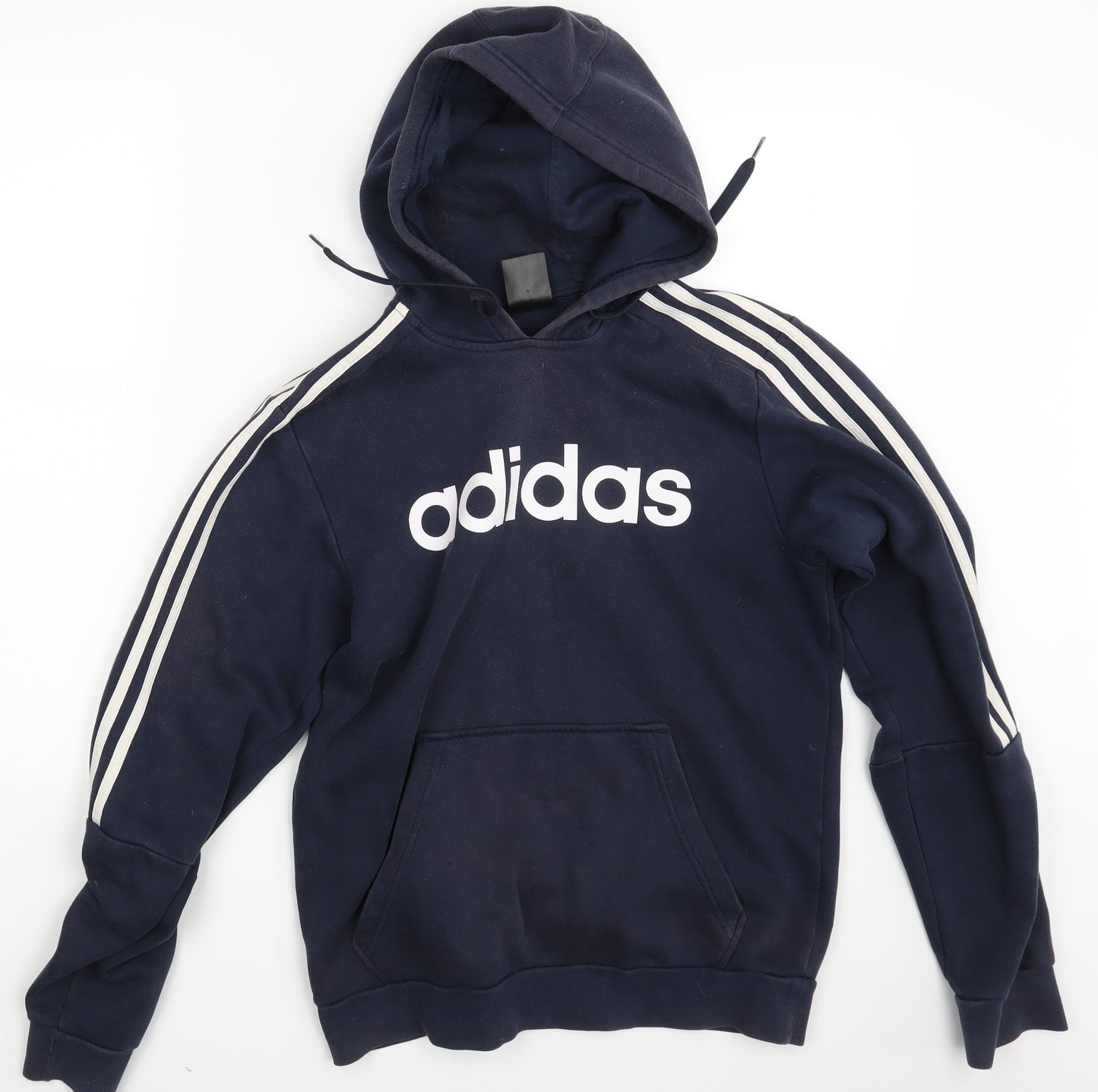 adidas Mens Blue   Pullover Hoodie Size S