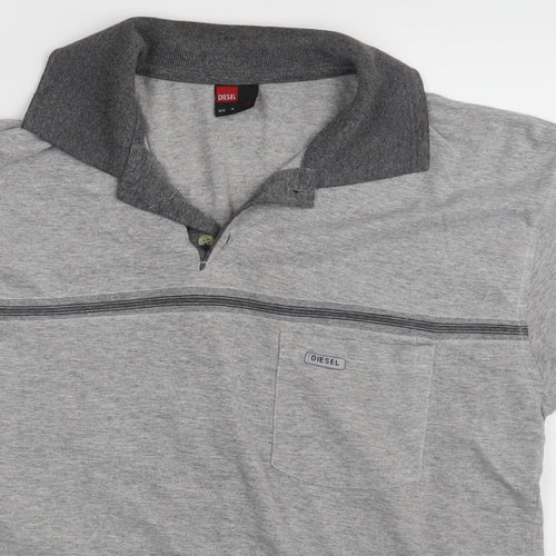 Diesel Mens Grey    Polo Size M