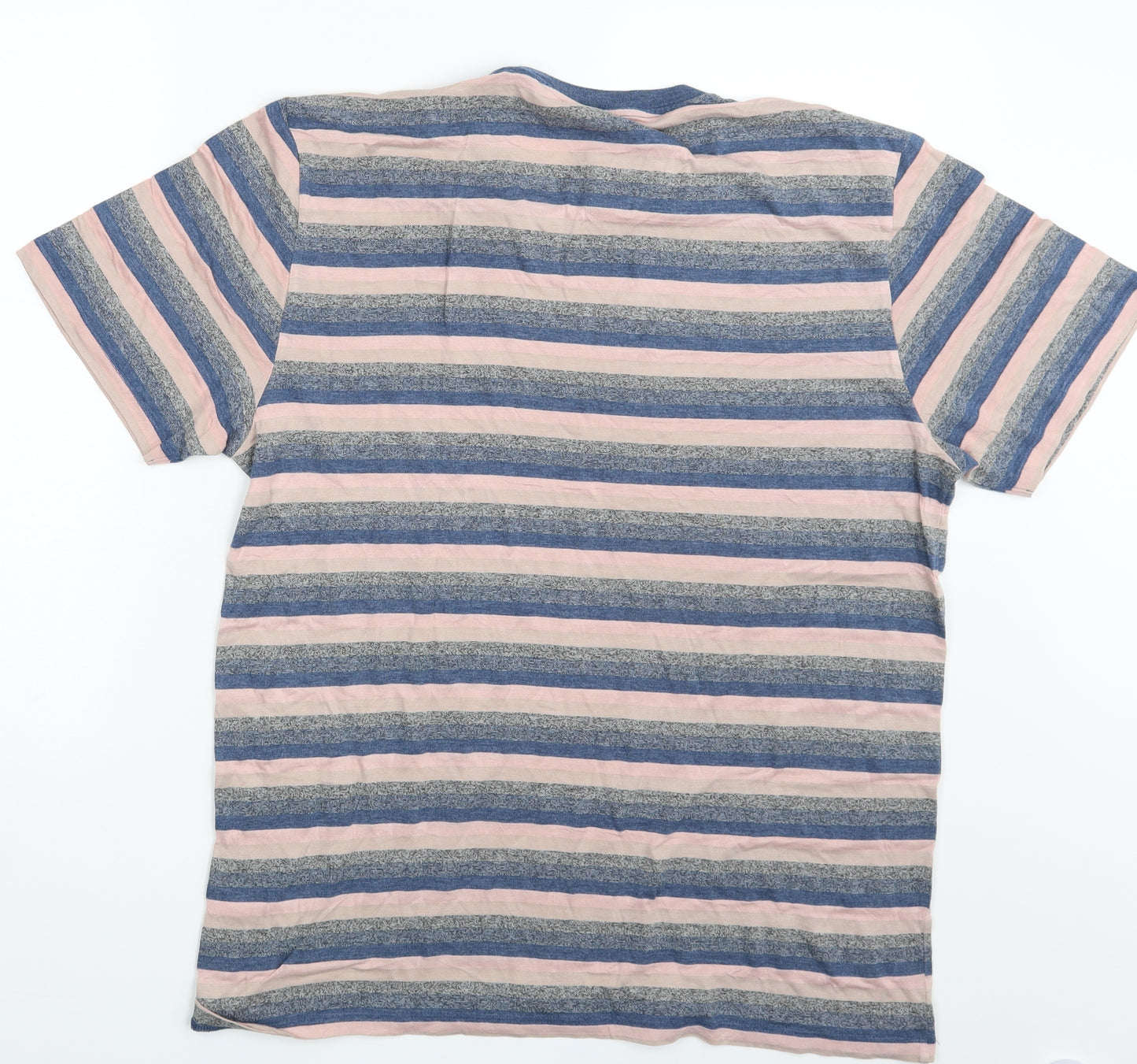 NEXT Mens Multicoloured Striped   T-Shirt Size XL