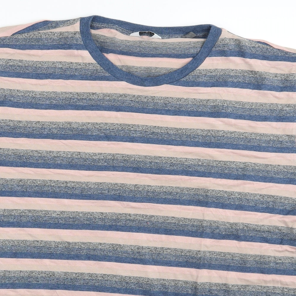 NEXT Mens Multicoloured Striped   T-Shirt Size XL