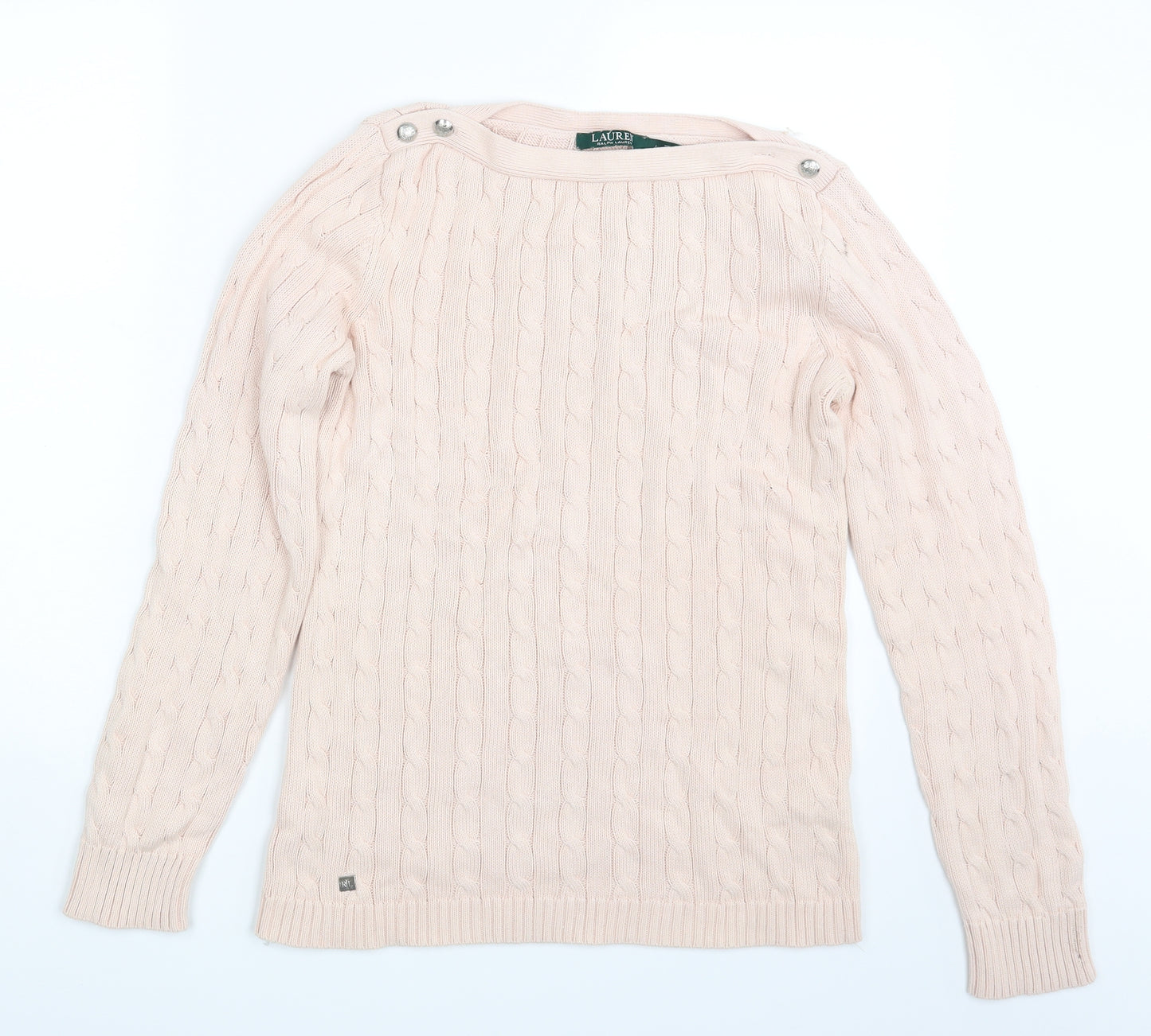 Ralph Lauren Womens Pink  Knit Pullover Jumper Size L