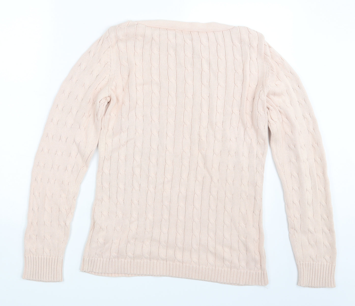 Ralph Lauren Womens Pink  Knit Pullover Jumper Size L