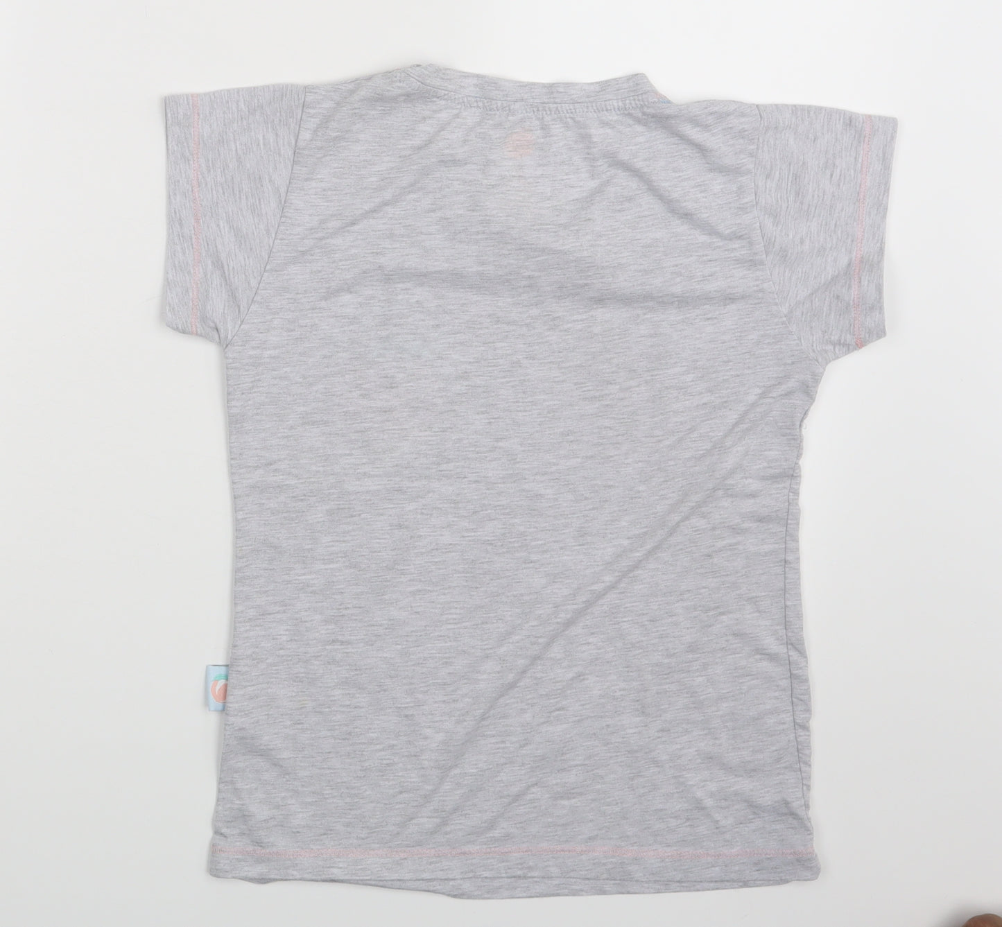 Just Peachy Girls Grey   Basic T-Shirt Size 4-5 Years