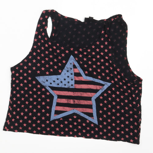 Topshop Womens Black Polka Dot  Camisole Blouse Size 10