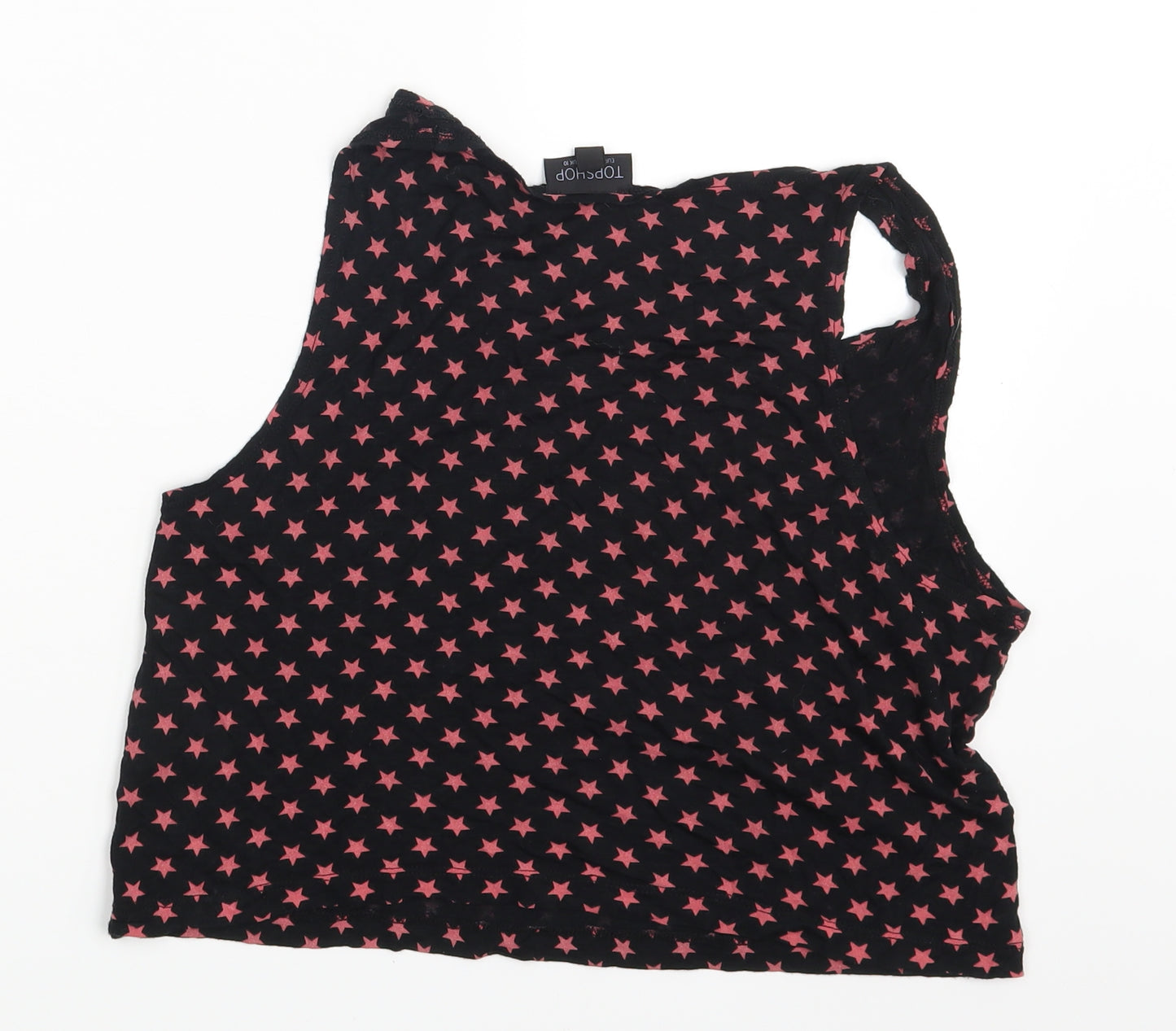 Topshop Womens Black Polka Dot  Camisole Blouse Size 10