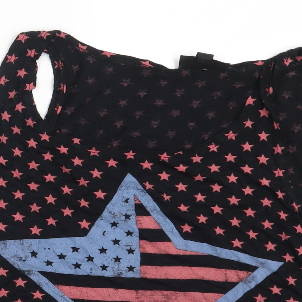 Topshop Womens Black Polka Dot  Camisole Blouse Size 10