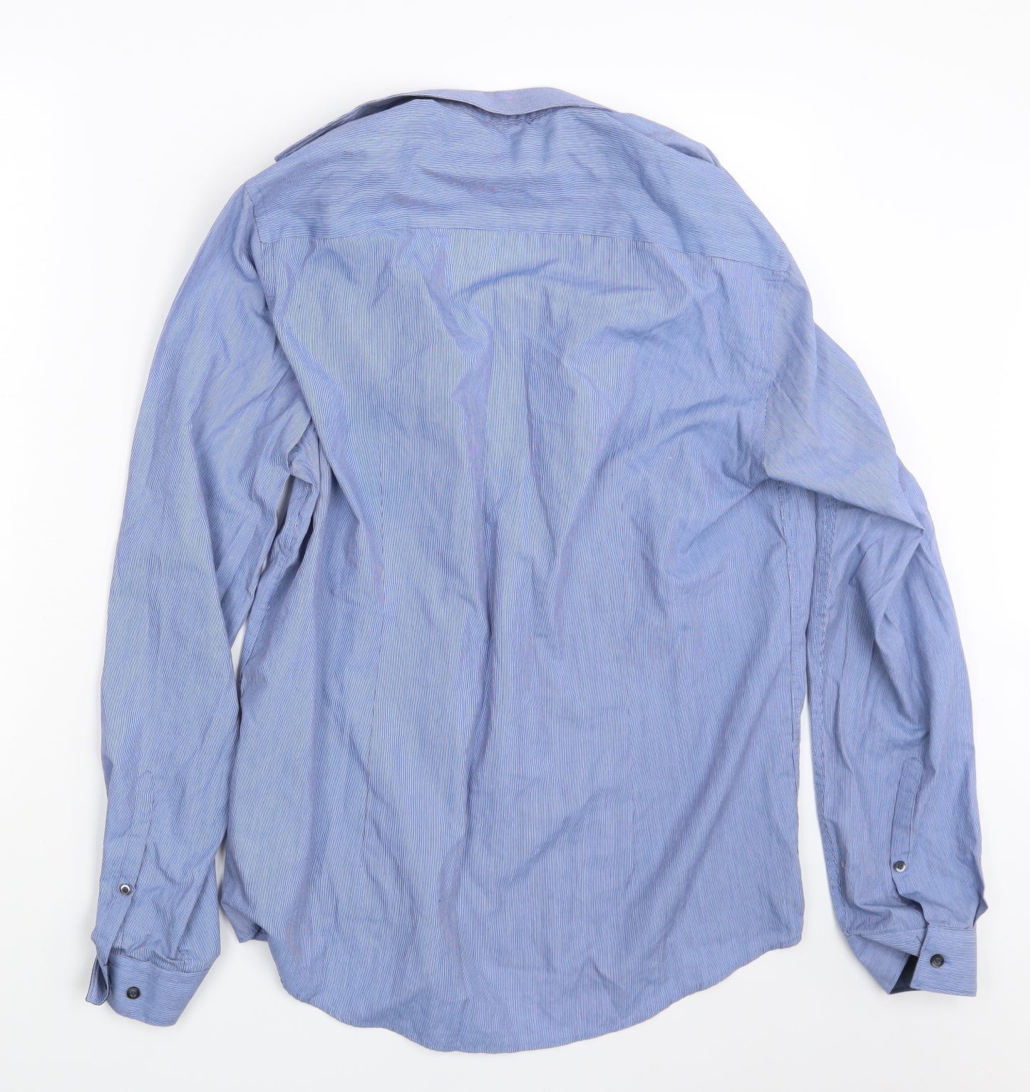 F&F Mens Blue    Button-Up Size 15.5