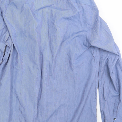 F&F Mens Blue    Button-Up Size 15.5