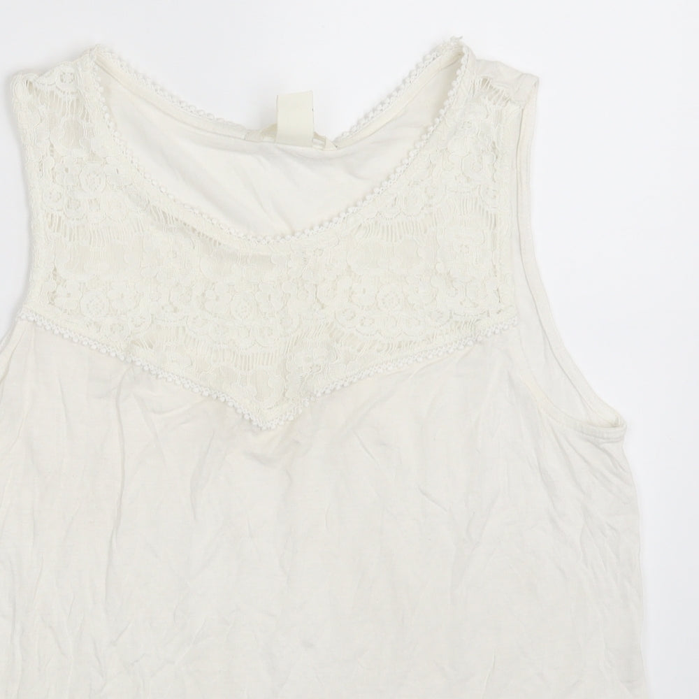 H&M Womens Ivory   Camisole Blouse Size M
