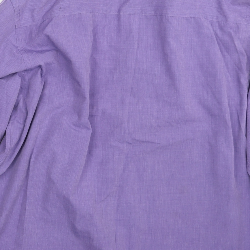 Moto Mens Purple    Button-Up Size XL