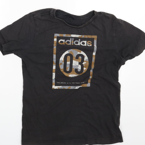 adidas Mens Black    T-Shirt One Size