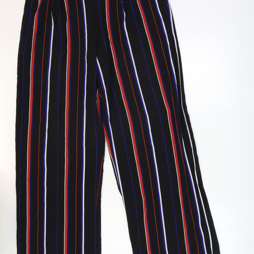 Papaya Womens Blue Striped  Windbreaker Trousers Size 12 L30 in