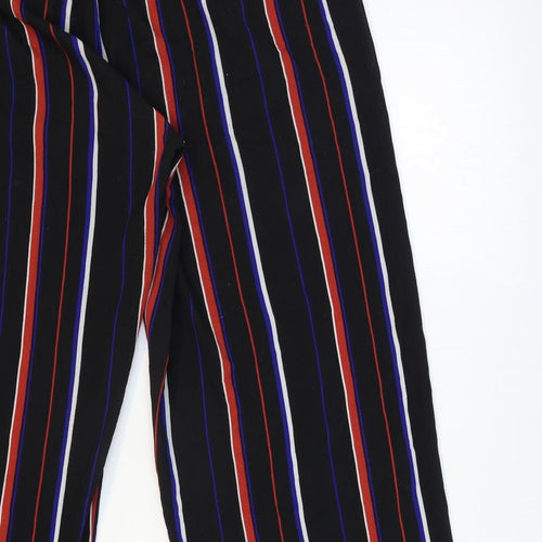 Papaya Womens Blue Striped  Windbreaker Trousers Size 12 L30 in