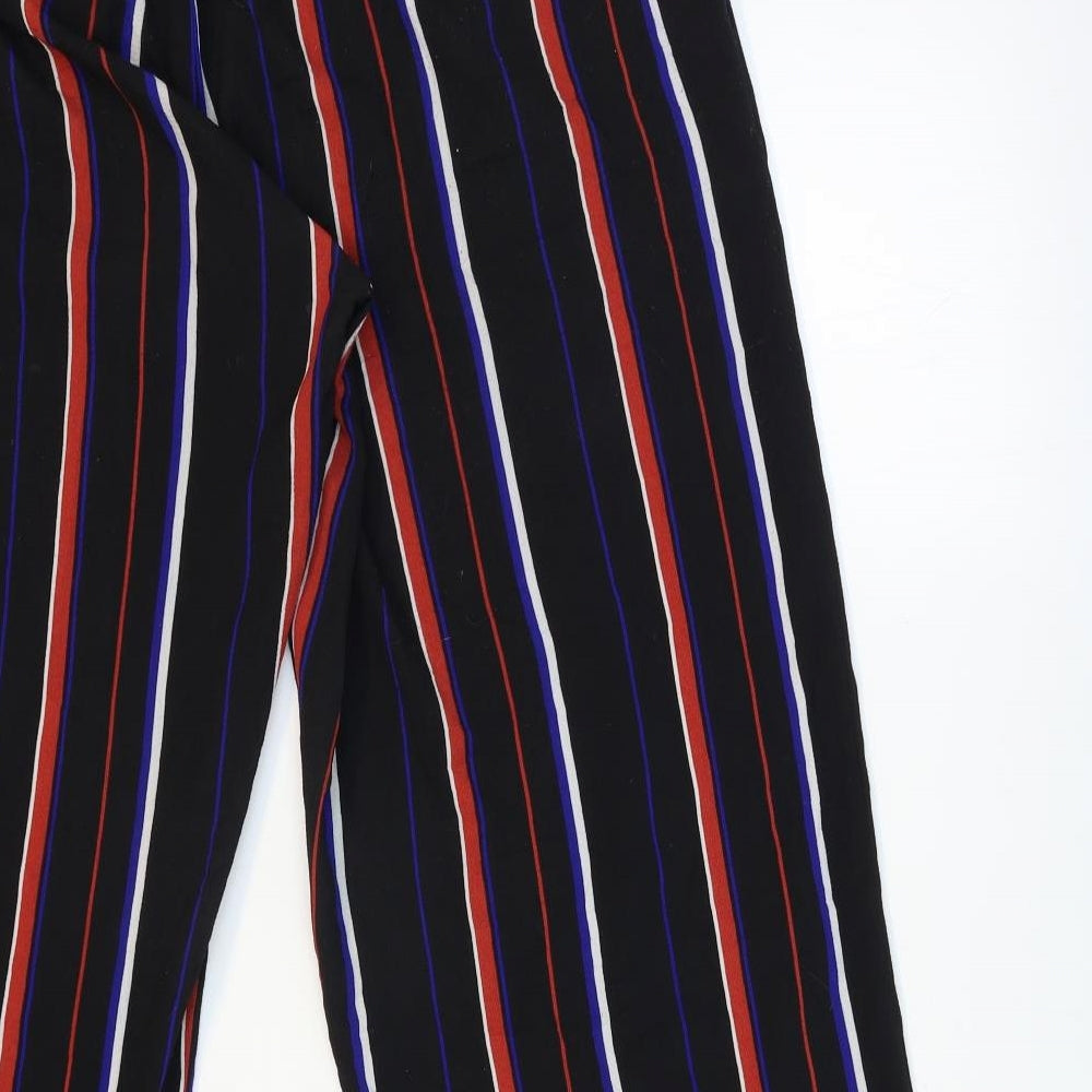Papaya Womens Blue Striped  Windbreaker Trousers Size 12 L30 in