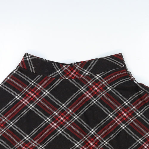 FOREVER 21 Womens Black Check  Flare Skirt Size XS