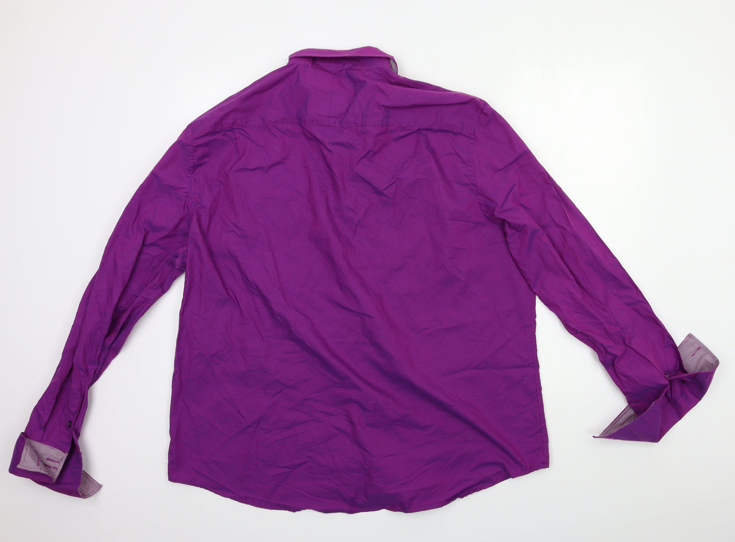 NEXT Mens Purple    Dress Shirt Size 18