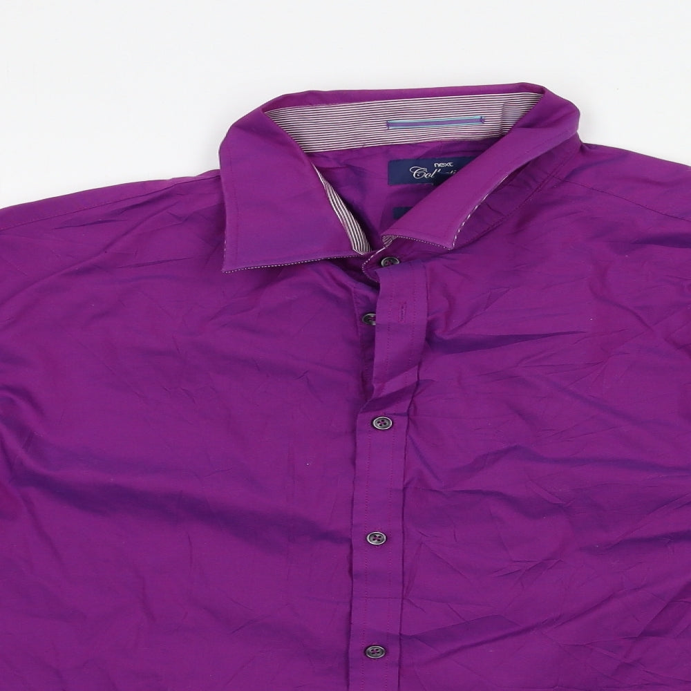 NEXT Mens Purple    Dress Shirt Size 18