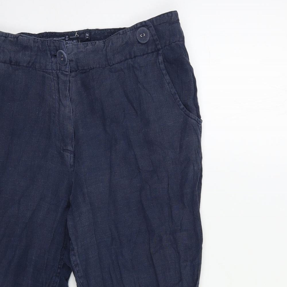 Seasalt Womens Blue   Cropped Trousers Size 12 L21 in