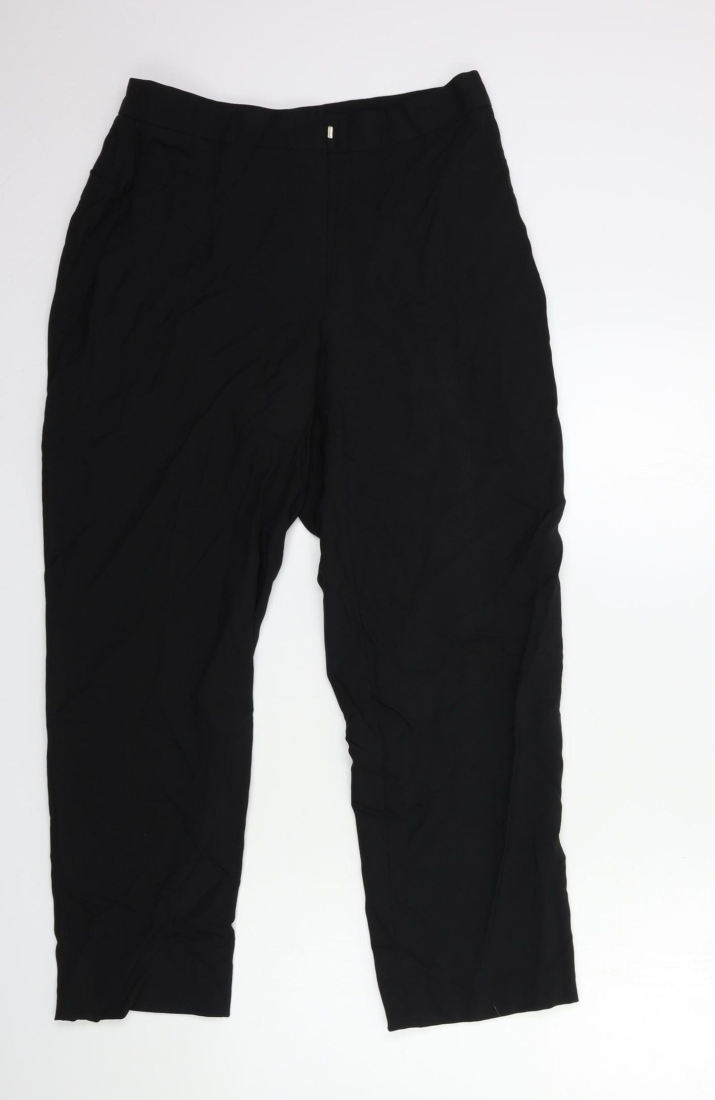 Preworn Womens Black   Trousers  Size 30 in L29 in