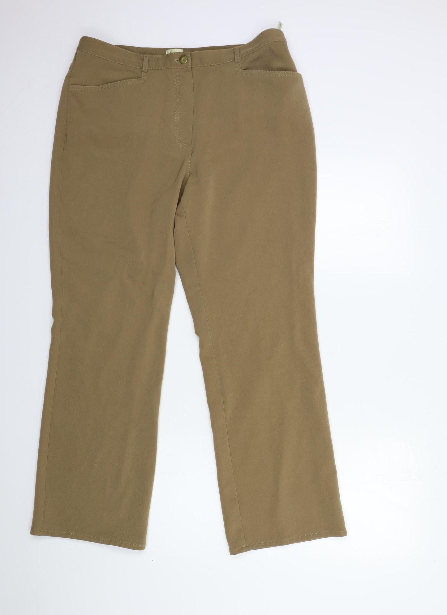 Viyella Womens Brown   Trousers  Size 14 L29 in