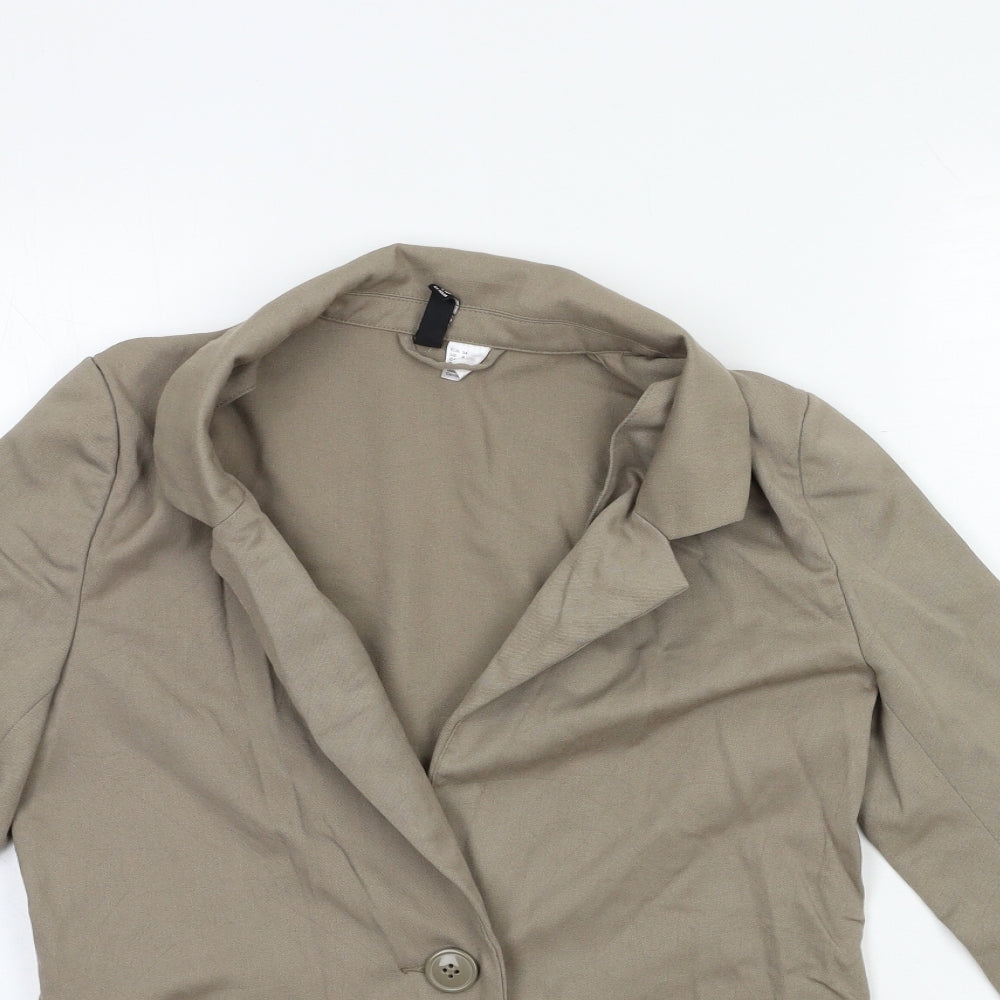 H&M Womens Grey   Jacket Blazer Size 6