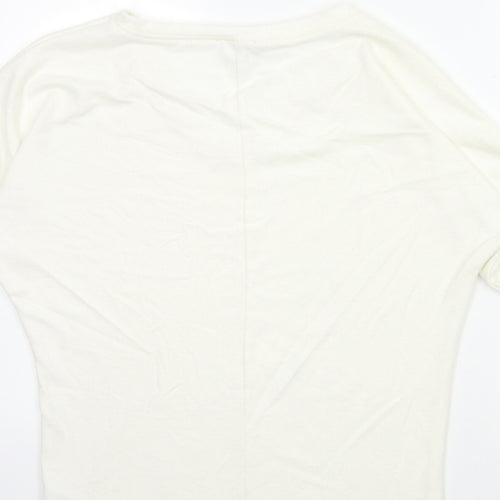 Dorothy Perkins Womens White  Knit Pullover Jumper Size 10