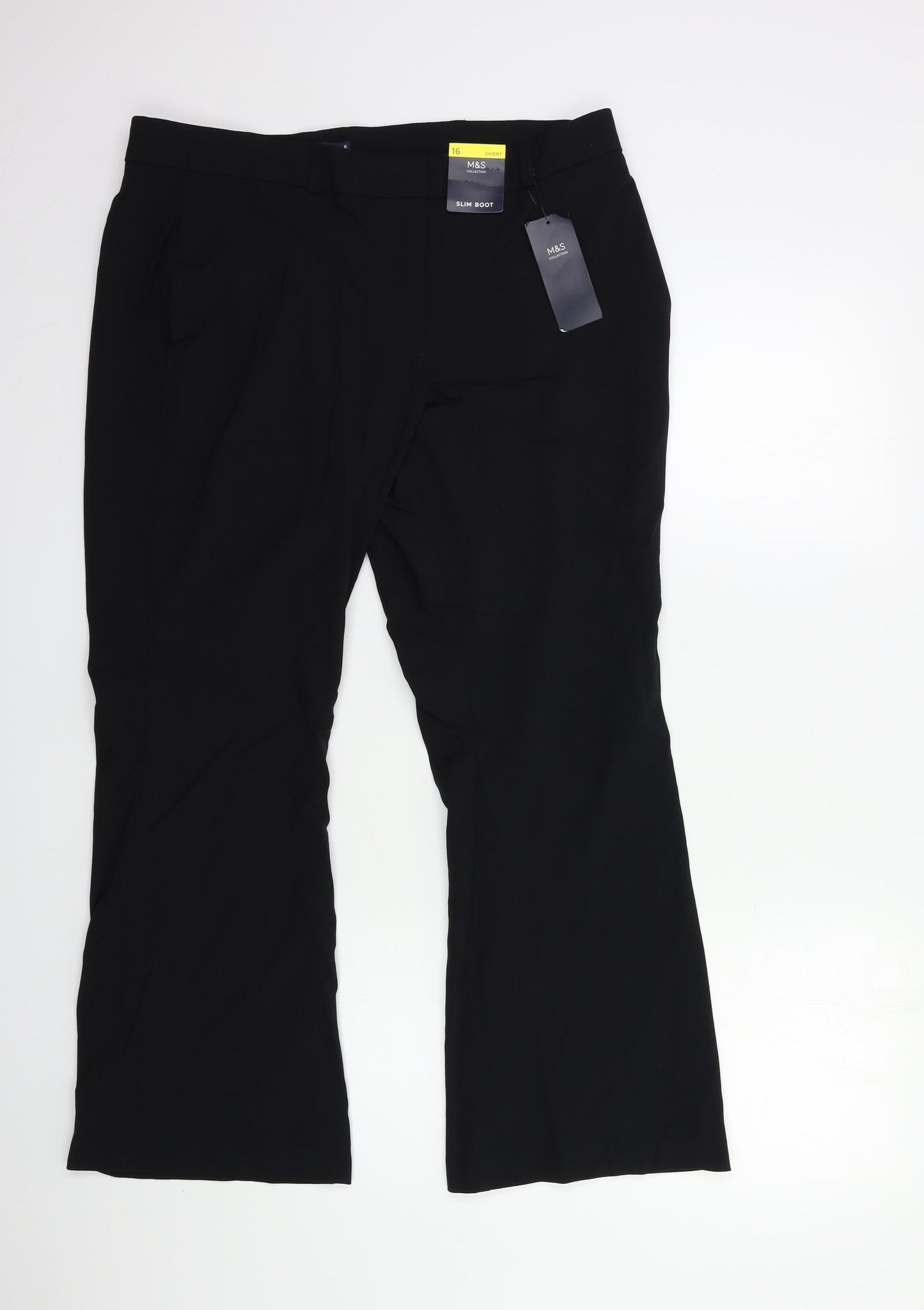 Marks and Spencer Womens Black   Trousers  Size 16 L27 in