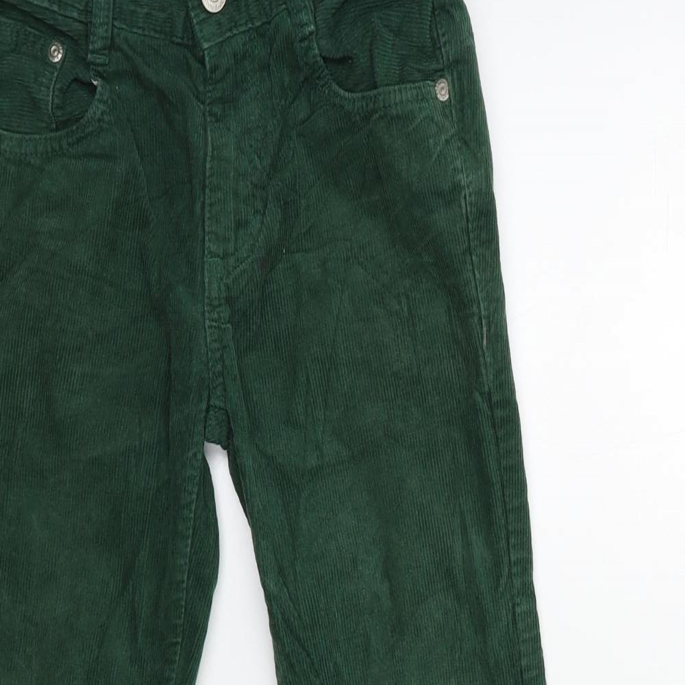 Mini Boden Boys Green  Corduroy  Trousers Size 9 Years