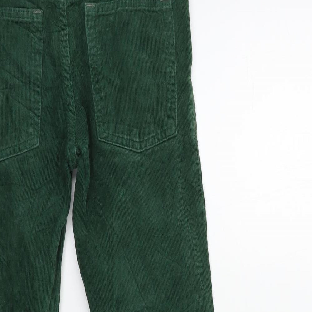 Mini Boden Boys Green  Corduroy  Trousers Size 9 Years