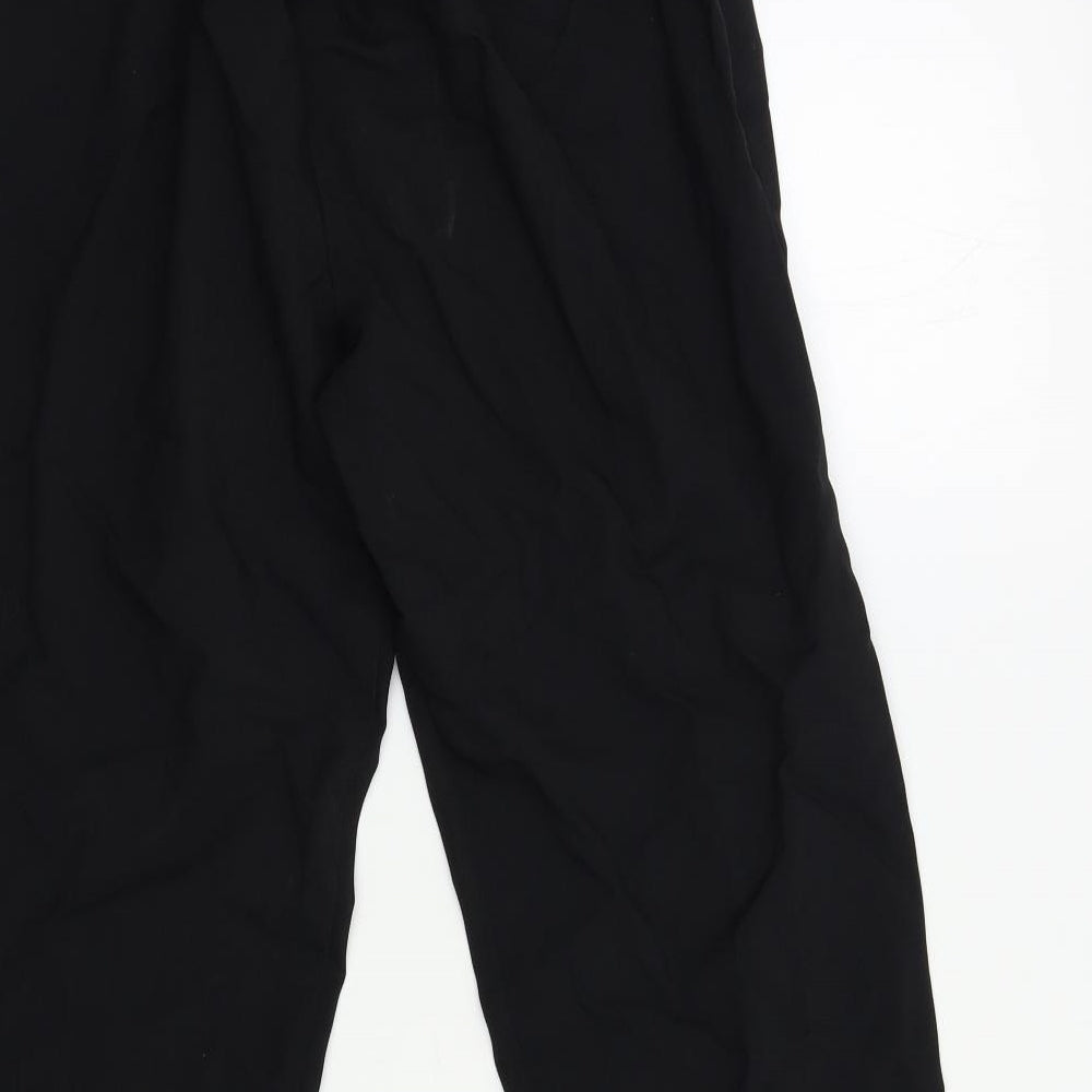 Janique Womens Black   Trousers  Size 12 L26 in