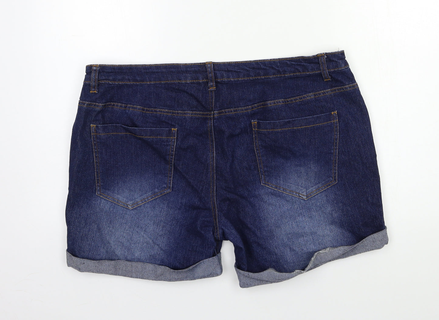 Blooming Marvellous Womens Blue  Denim Hot Pants Shorts Size 16