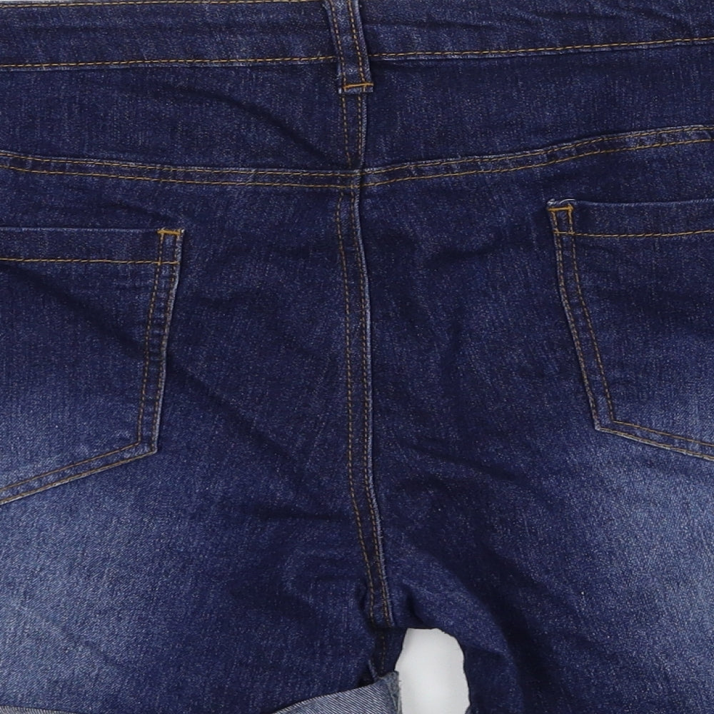 Blooming Marvellous Womens Blue  Denim Hot Pants Shorts Size 16