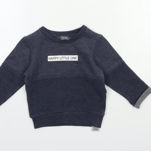 Primark Boys Grey   Pullover Sweatshirt Size 9-10 Years