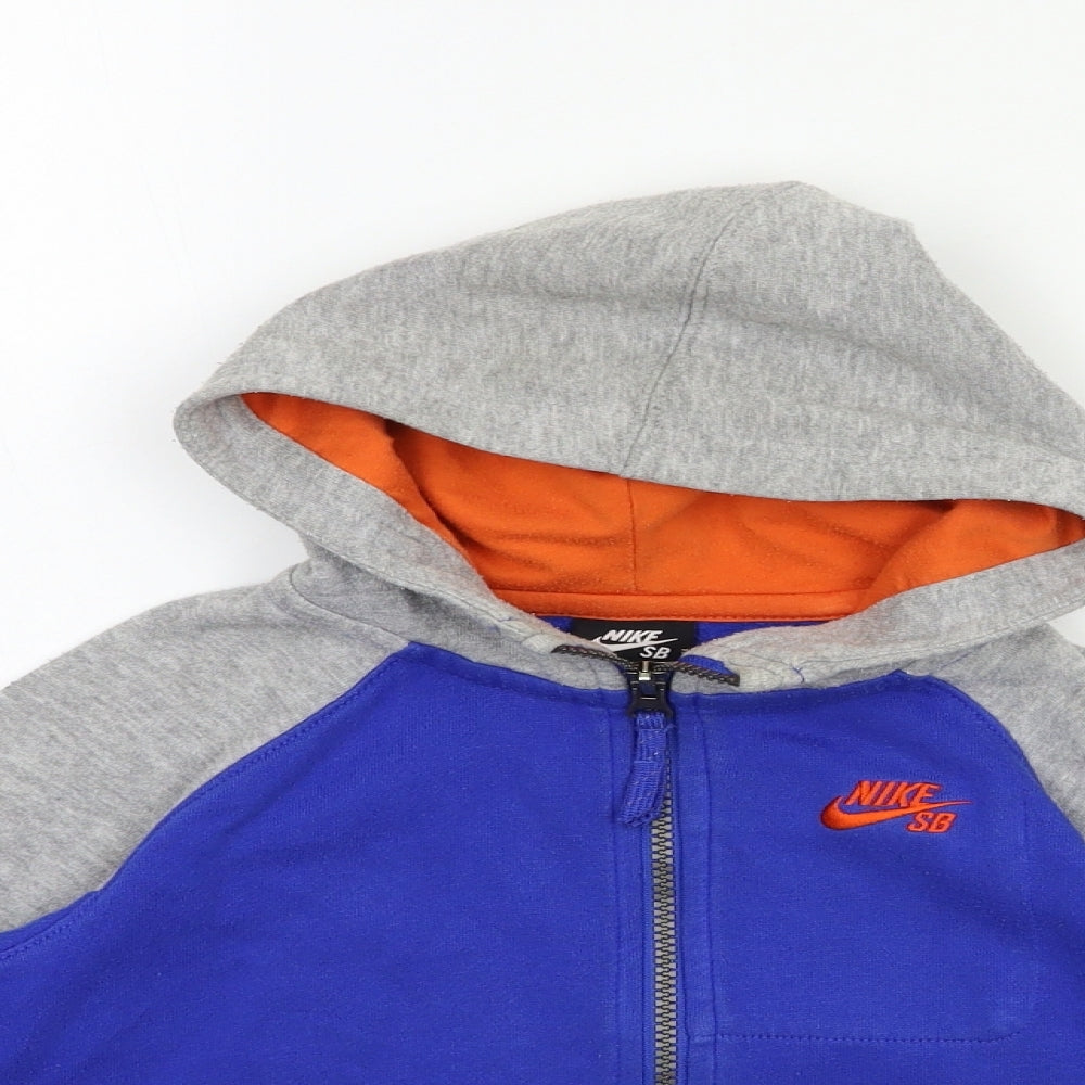 Nike Boys Blue   Full Zip Hoodie Size 4 Years