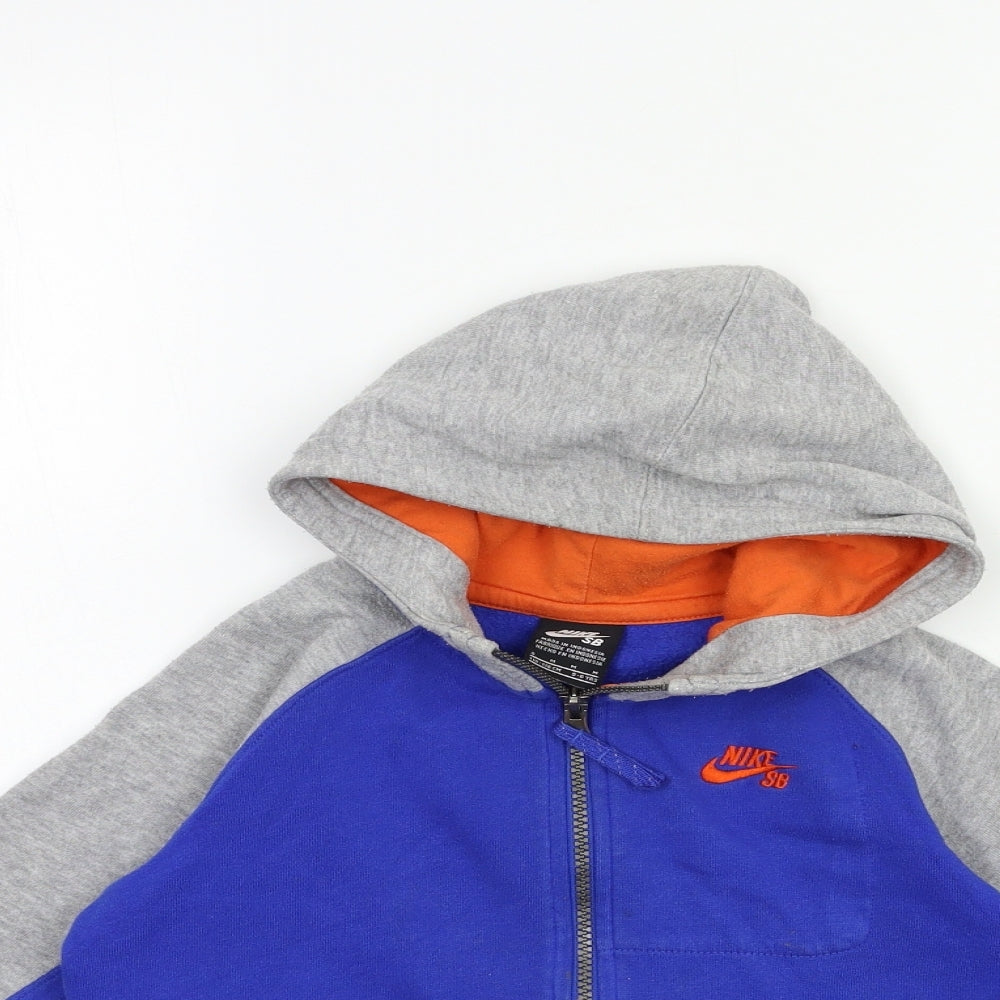 Nike Boys Blue   Full Zip Hoodie Size 5-6 Years