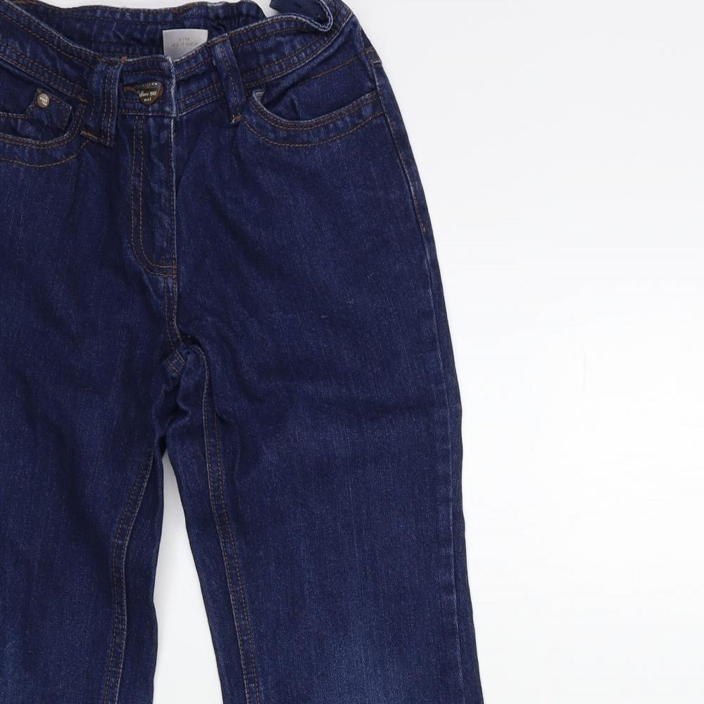 NEXT Girls Blue  Denim Wide-Leg Jeans Size 9 Years