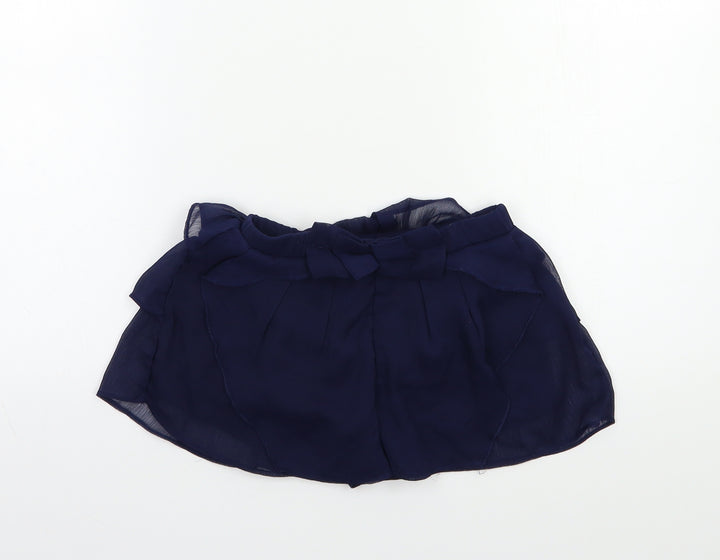 Preworn Girls Blue   Sailor Shorts Size 7-8 Years