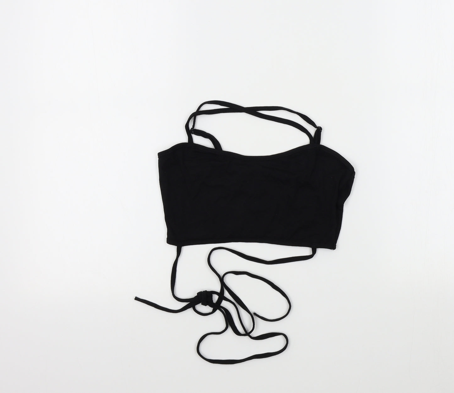 SheIn Womens Black Colourblock  Basic T-Shirt Size S