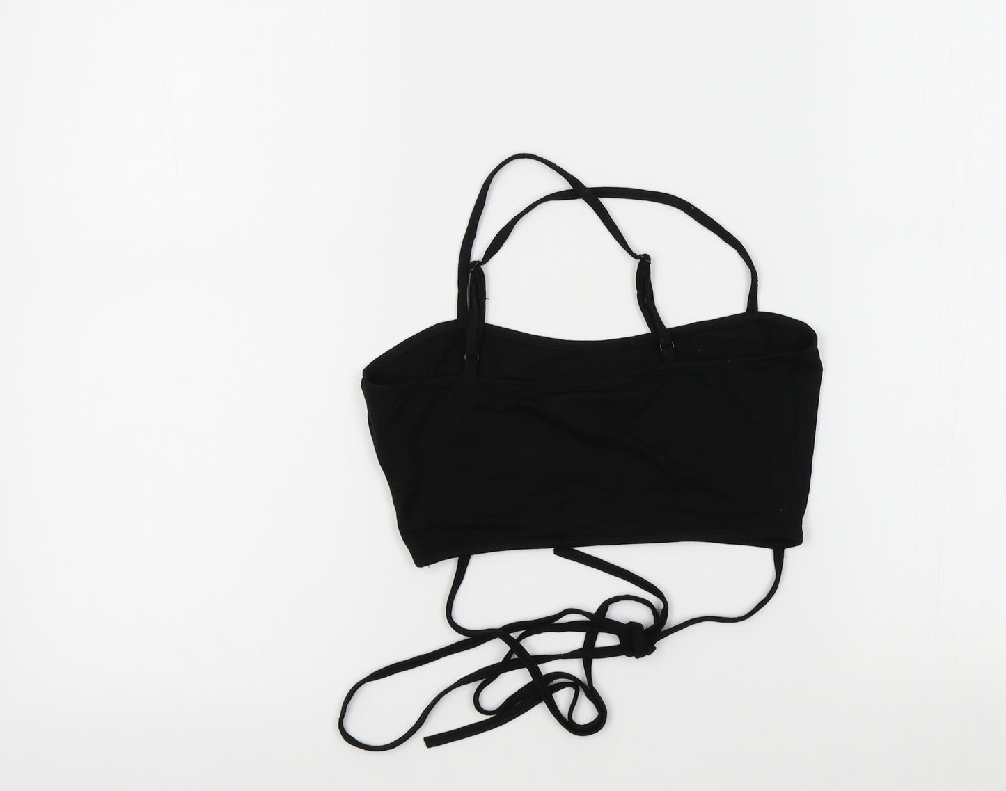 SheIn Womens Black Colourblock  Basic T-Shirt Size S