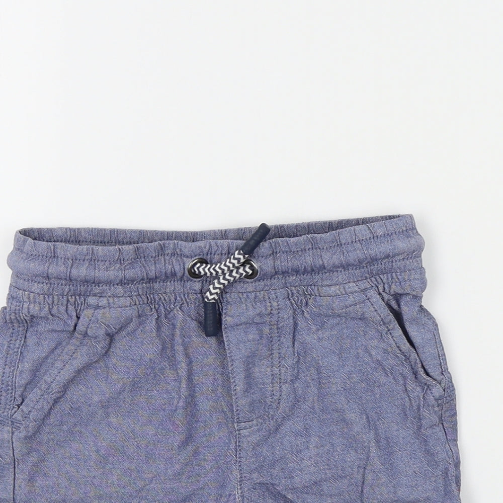 F&F Boys Blue Colourblock  Bermuda Shorts Size 2-3 Years