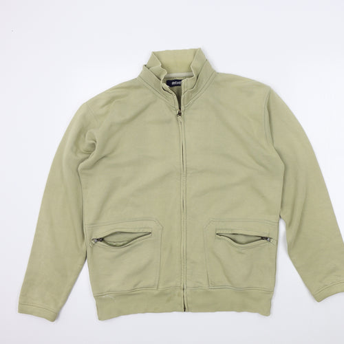 Detail Mens Beige   Full Zip Jumper Size M