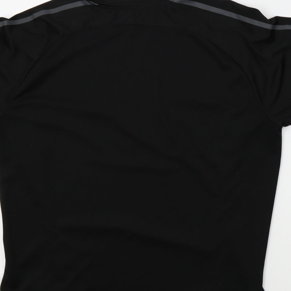 PUMA Mens Black Colourblock   T-Shirt Size L