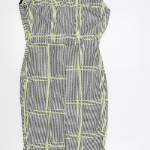 Pink Boutique Womens Black Geometric  A-Line  Size M